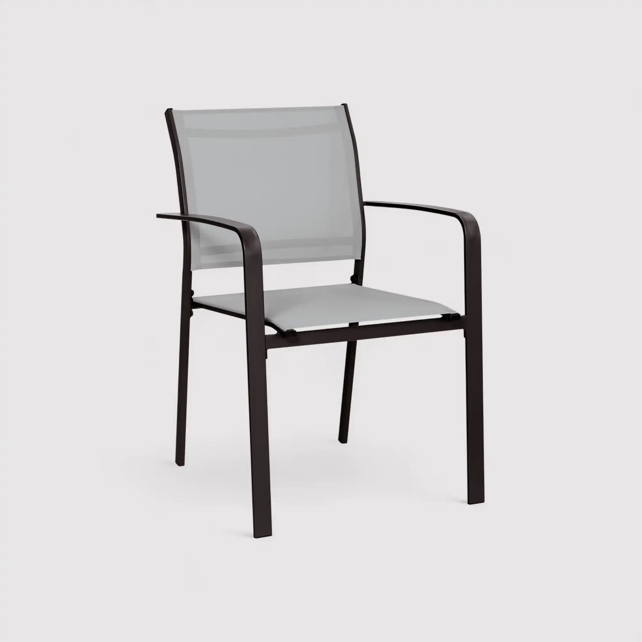 Akpala - Set da giardino con tavolo e 4 sedie grigio chiaro - Image 4