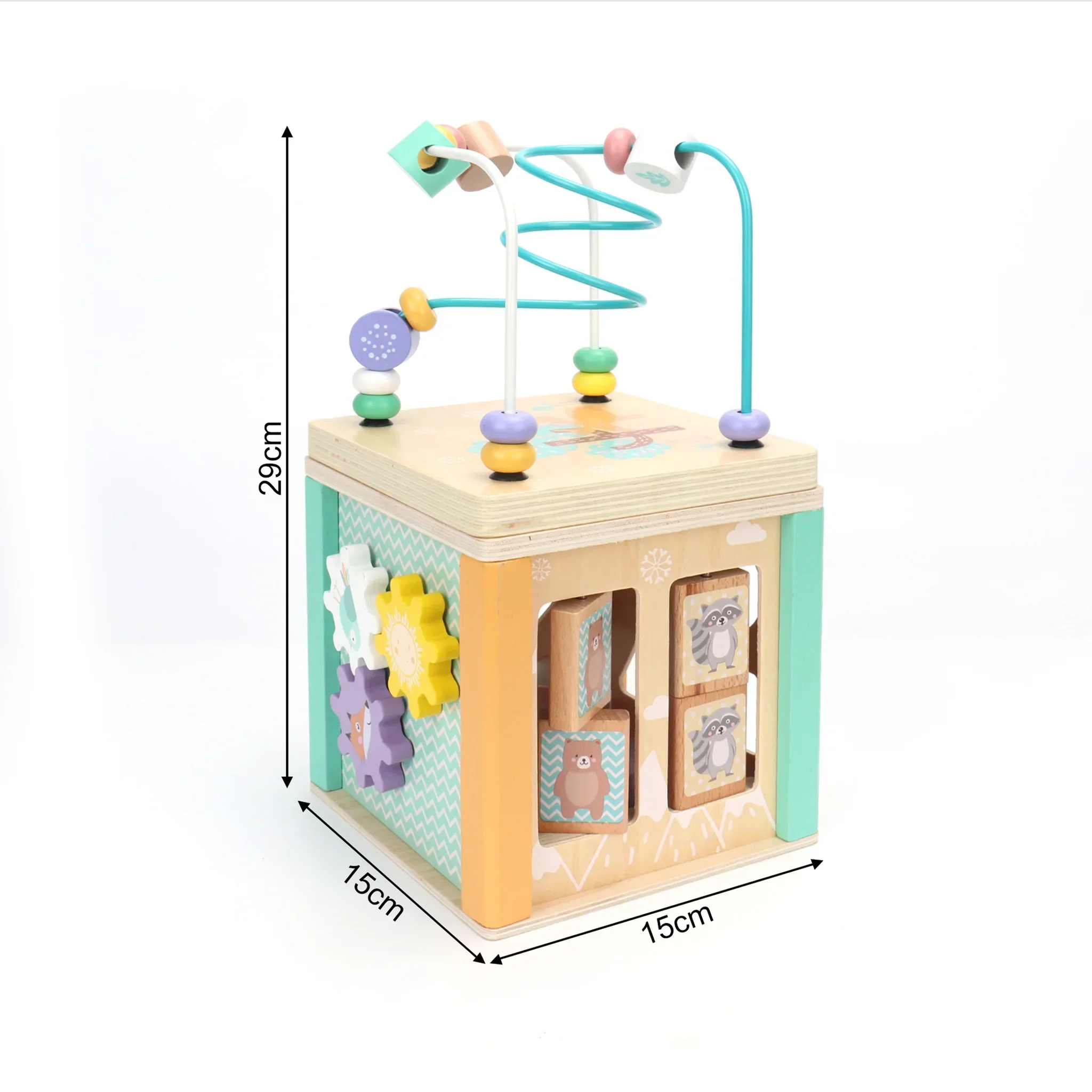Amole - Cubo montessoriano in legno 5 giochi in 1 - Image 7