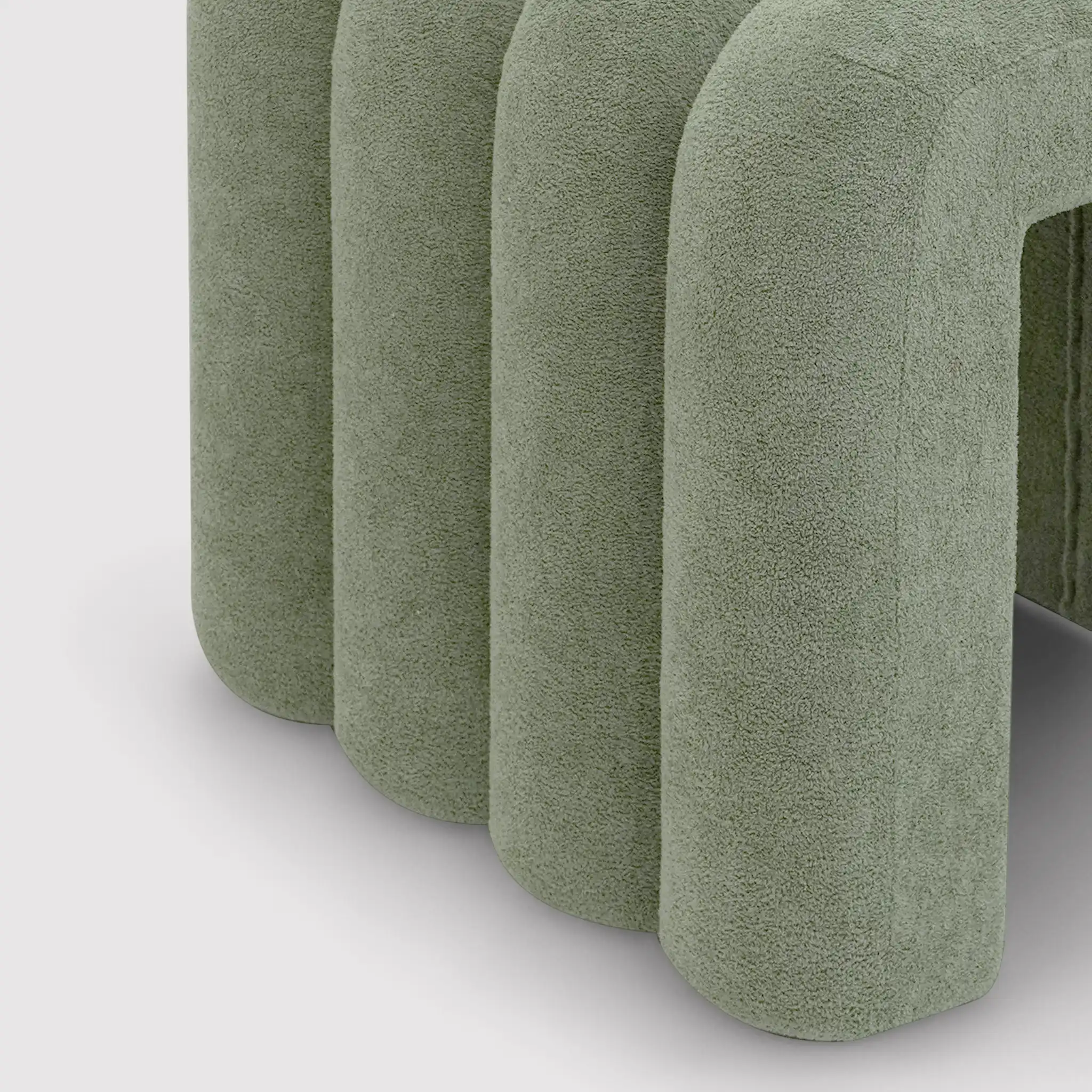 Bamya - Set 2 pouf decorativi di design verde scuro - Image 6