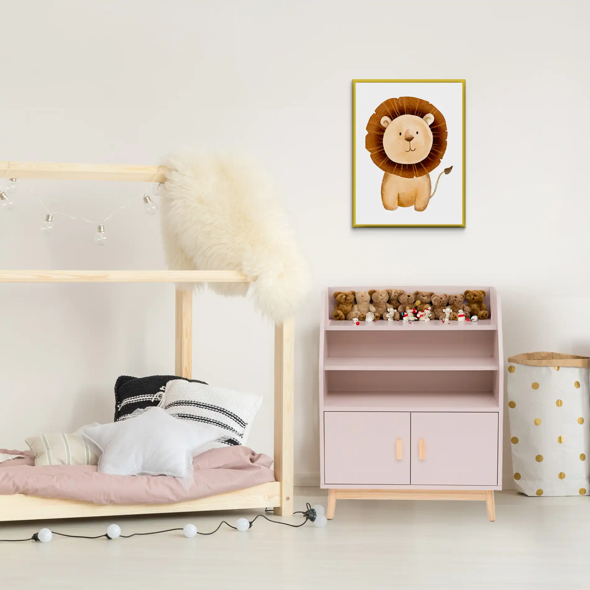Bataw - Libreria montessoriana rosa con 3 ripiani - Image 3