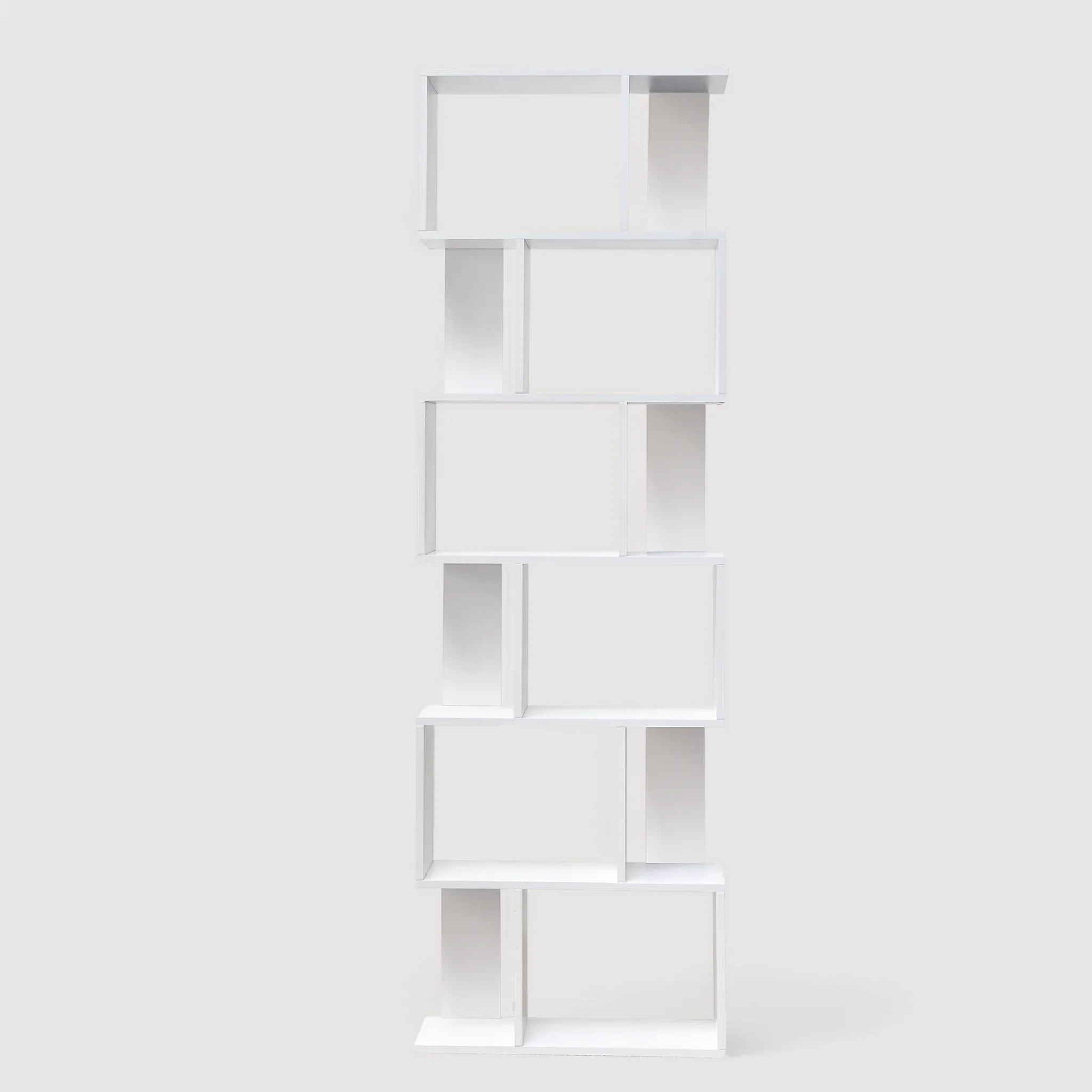 Campanula - Scaffale libreria bianco con 6 ripiani
