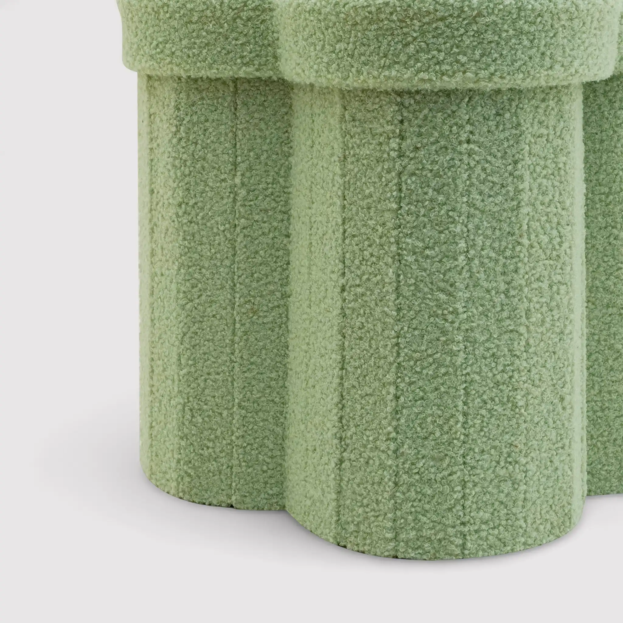Carob - Pouf pieghevole contenitore verde a tema nuvola - Image 6