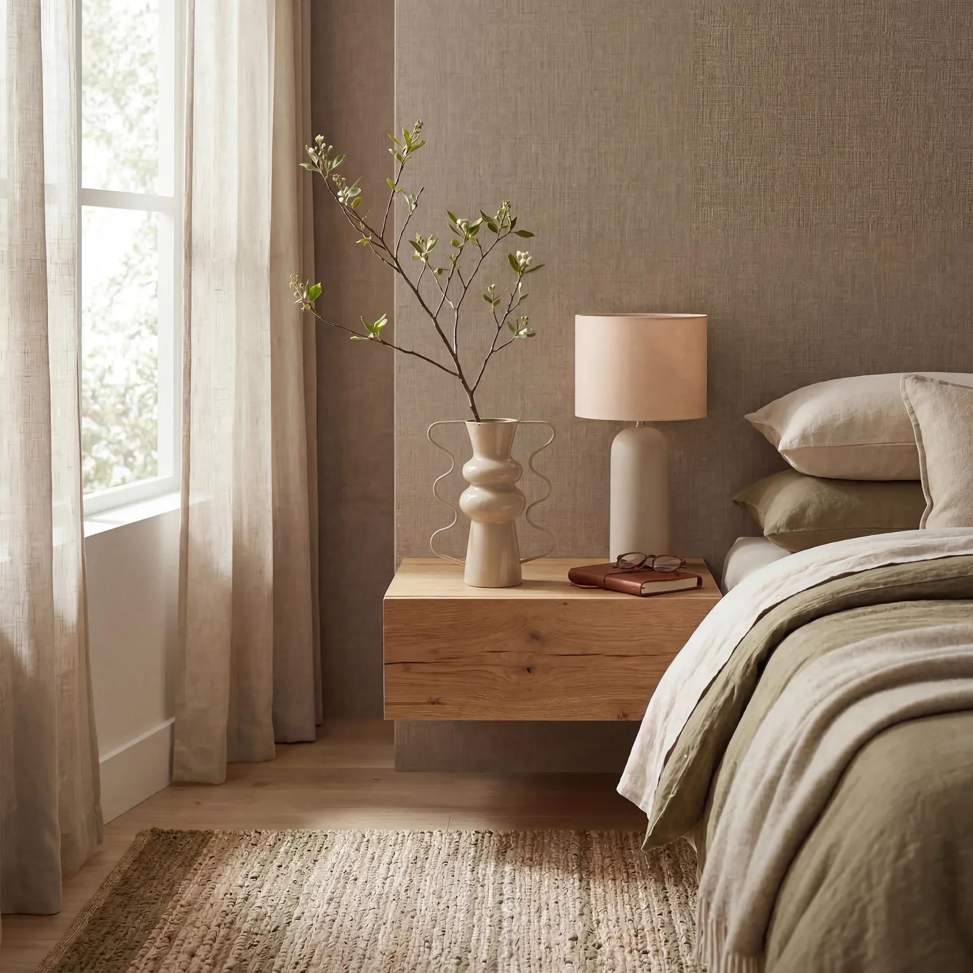 Celandra - Vaso decorativo da interno in metallo beige stile moderno - Image 2