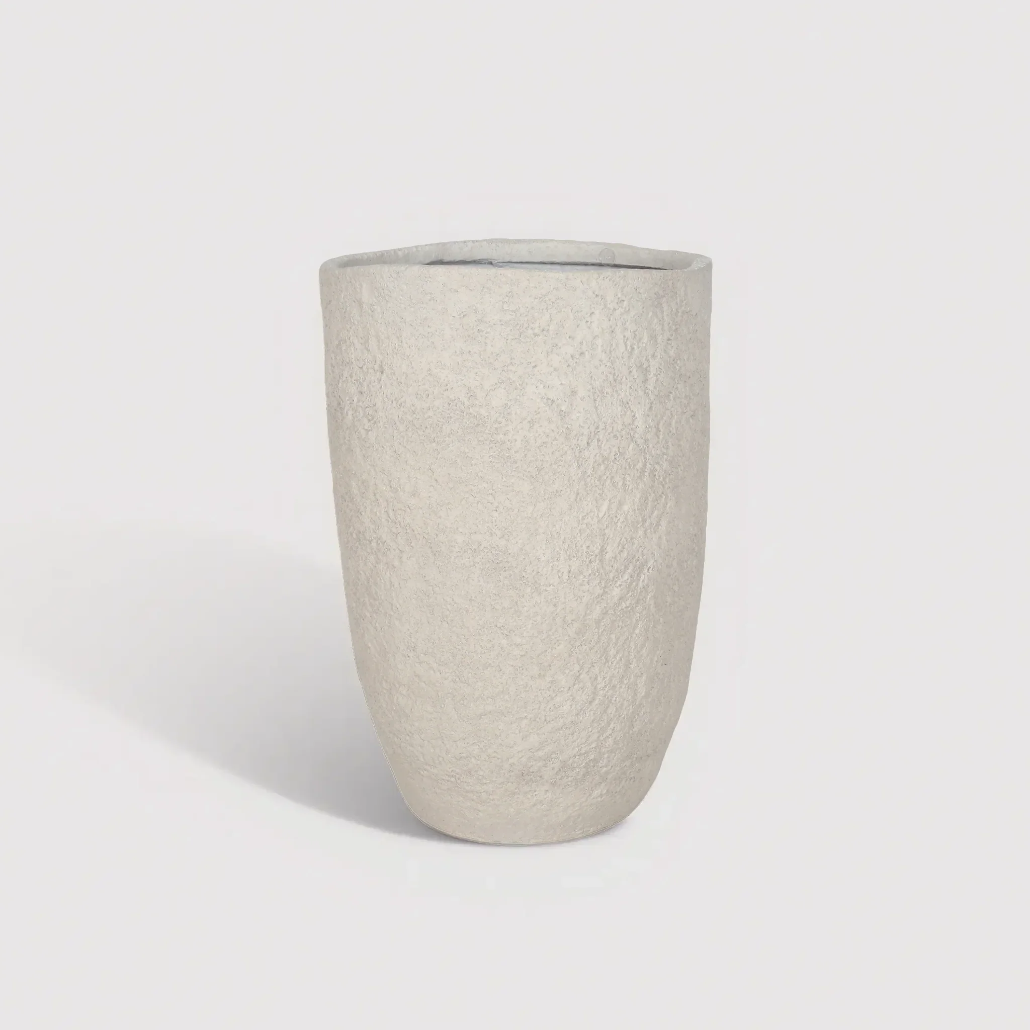 Coralia - Vaso da Interno in MGO bianco stile moderno