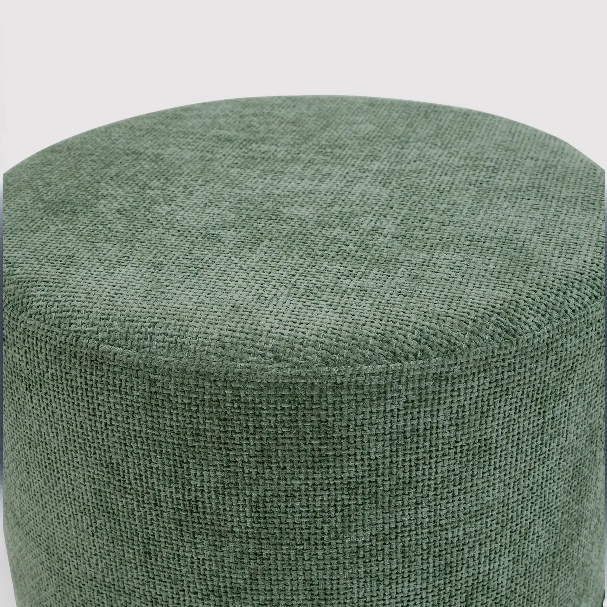 Daikon - Pouf sgabello tondo verde scuro in stile moderno - Image 4