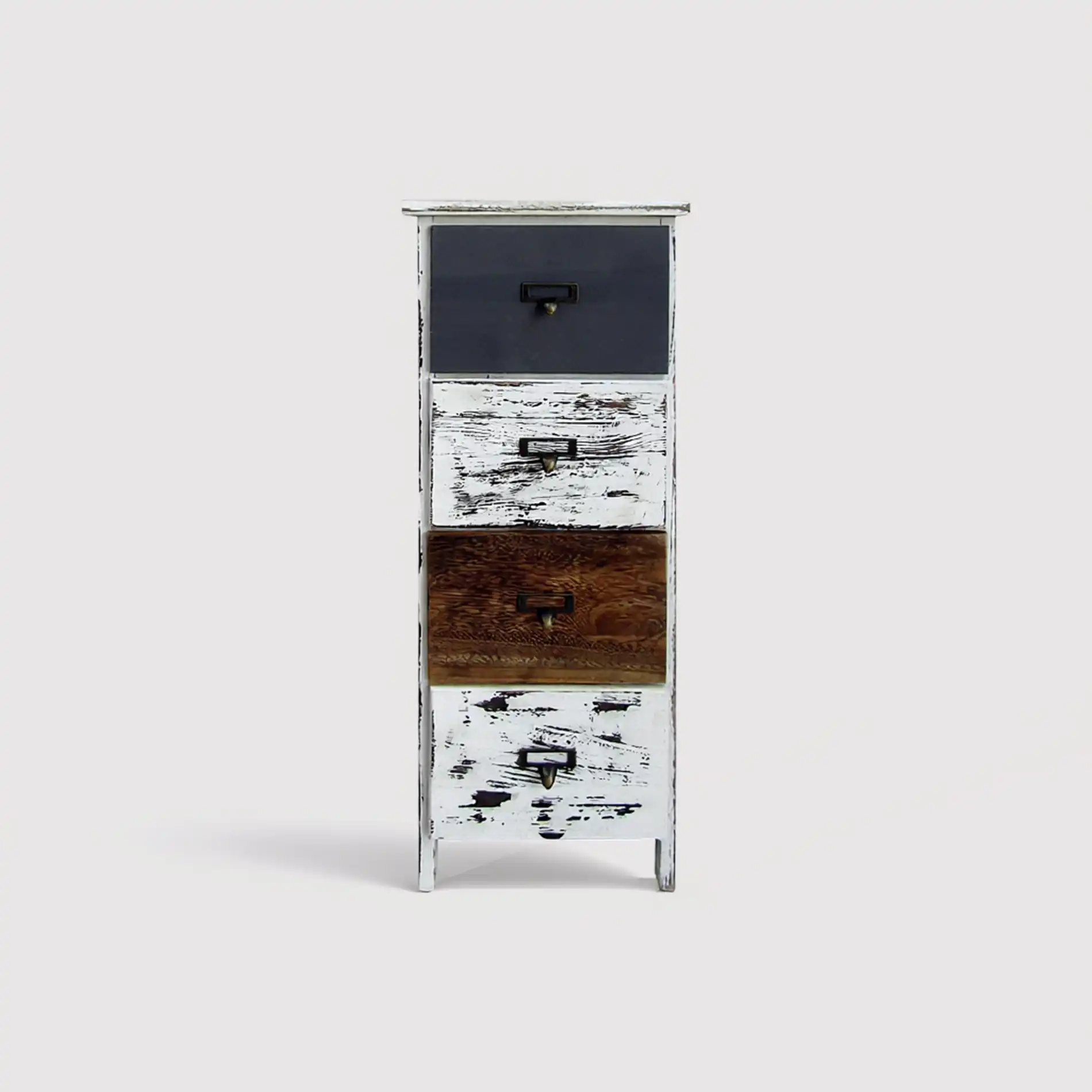 Delonix - Piccola cassettiera in tinta anticata con 4 cassetti - Image 3