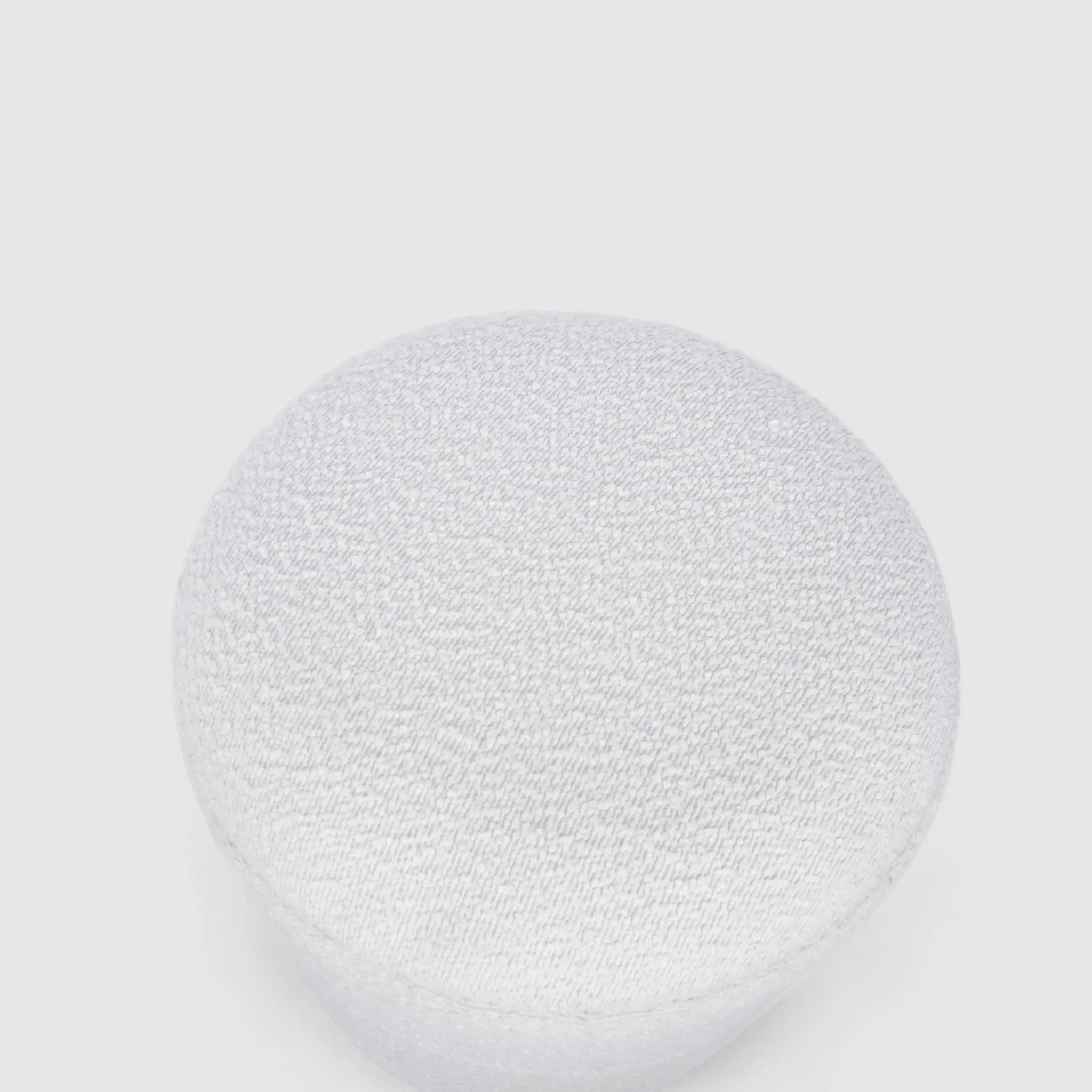 Enula - Pouf bianco rotondo con contenitore - Image 5