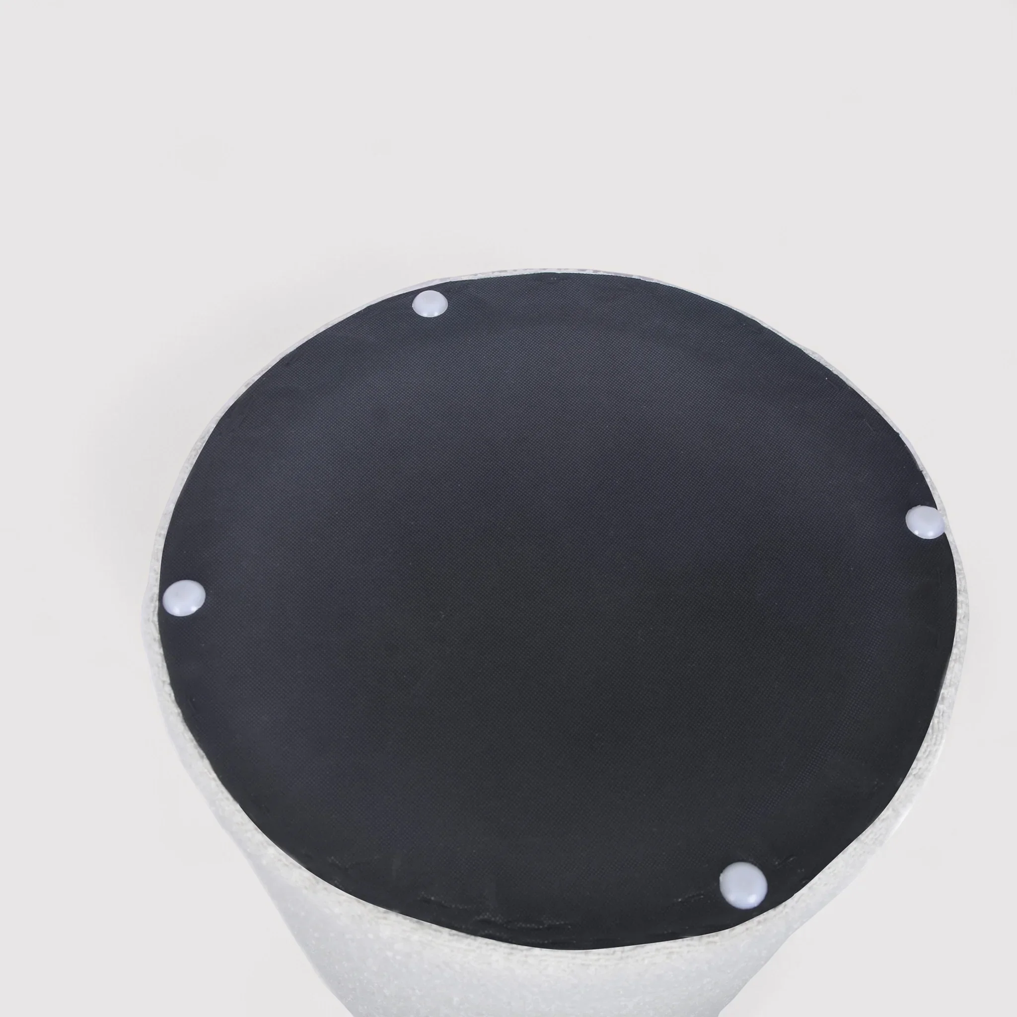 Enula - Pouf bianco rotondo con contenitore - Image 6