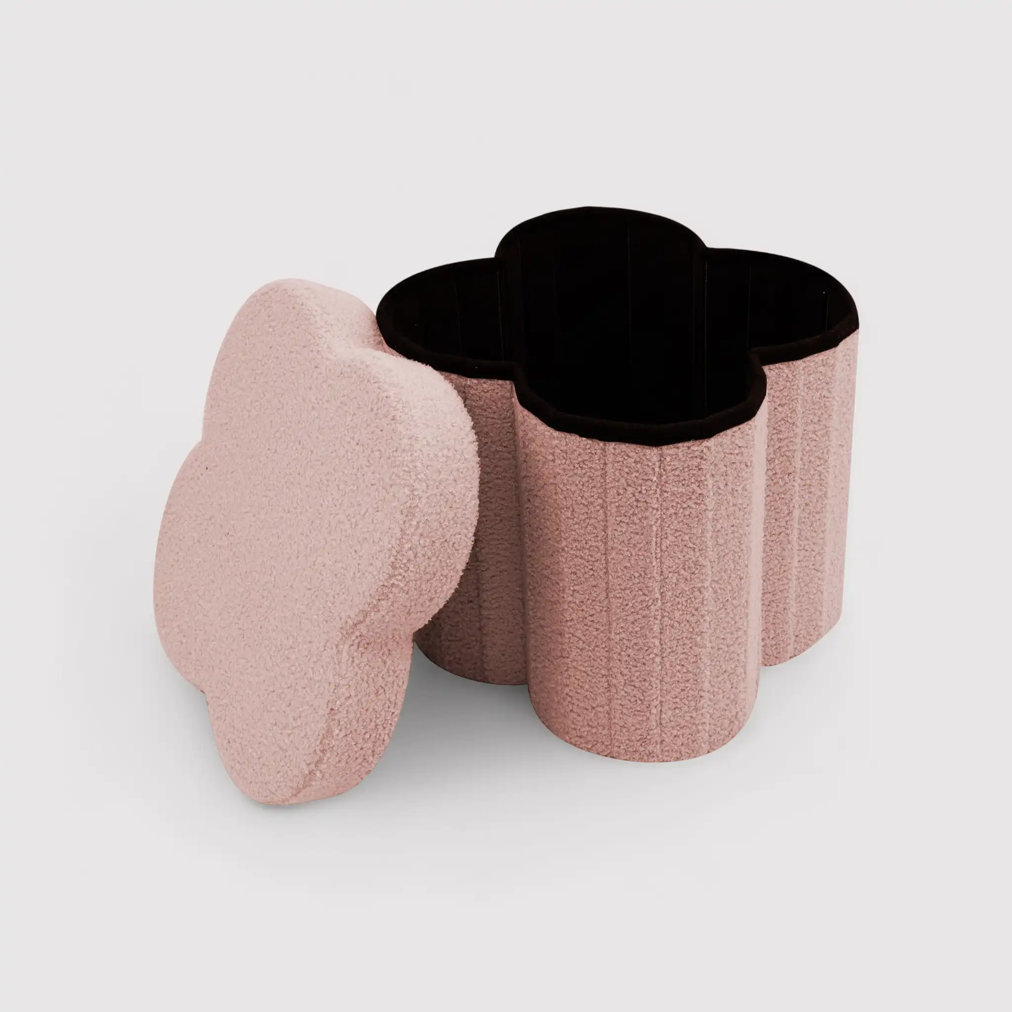 Hermal - Pouf rosa contenitore pieghevole per cameretta - Image 3