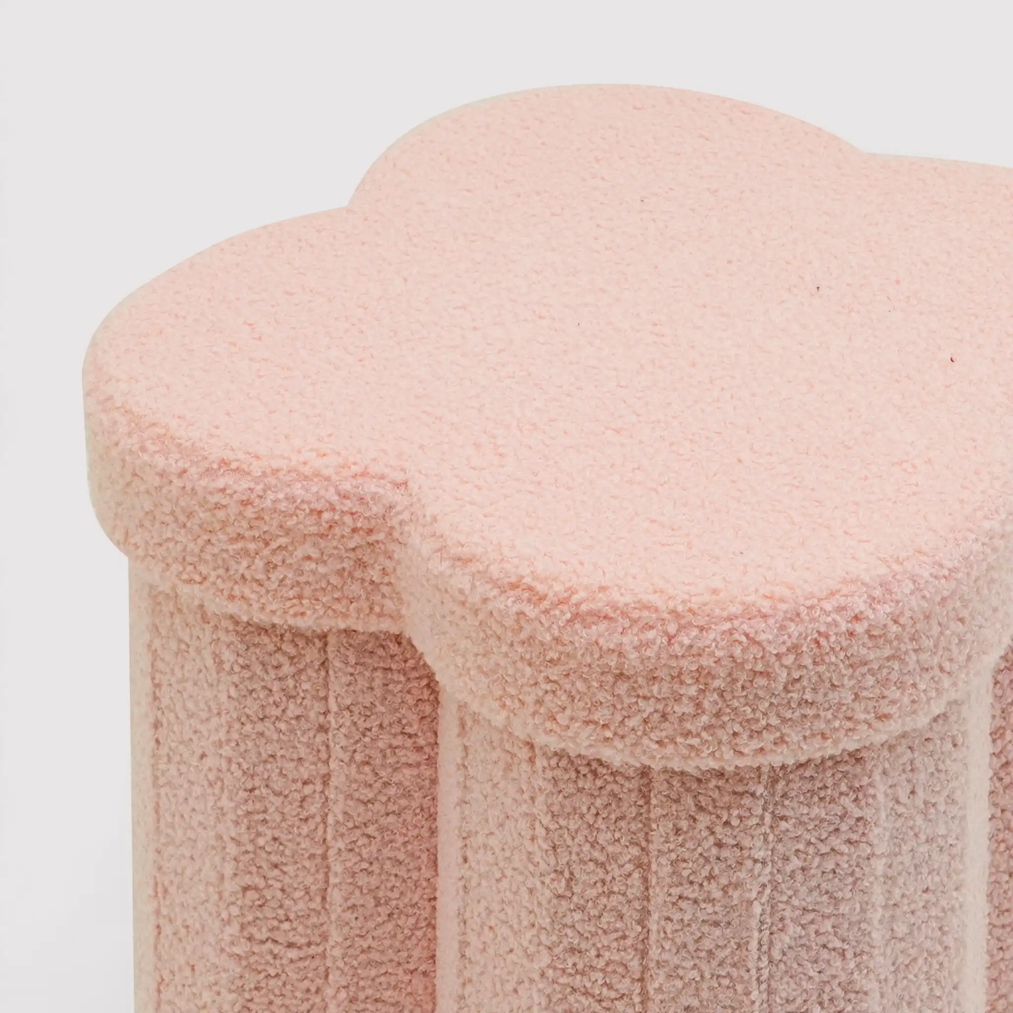Hermal - Pouf rosa contenitore pieghevole per cameretta - Image 5