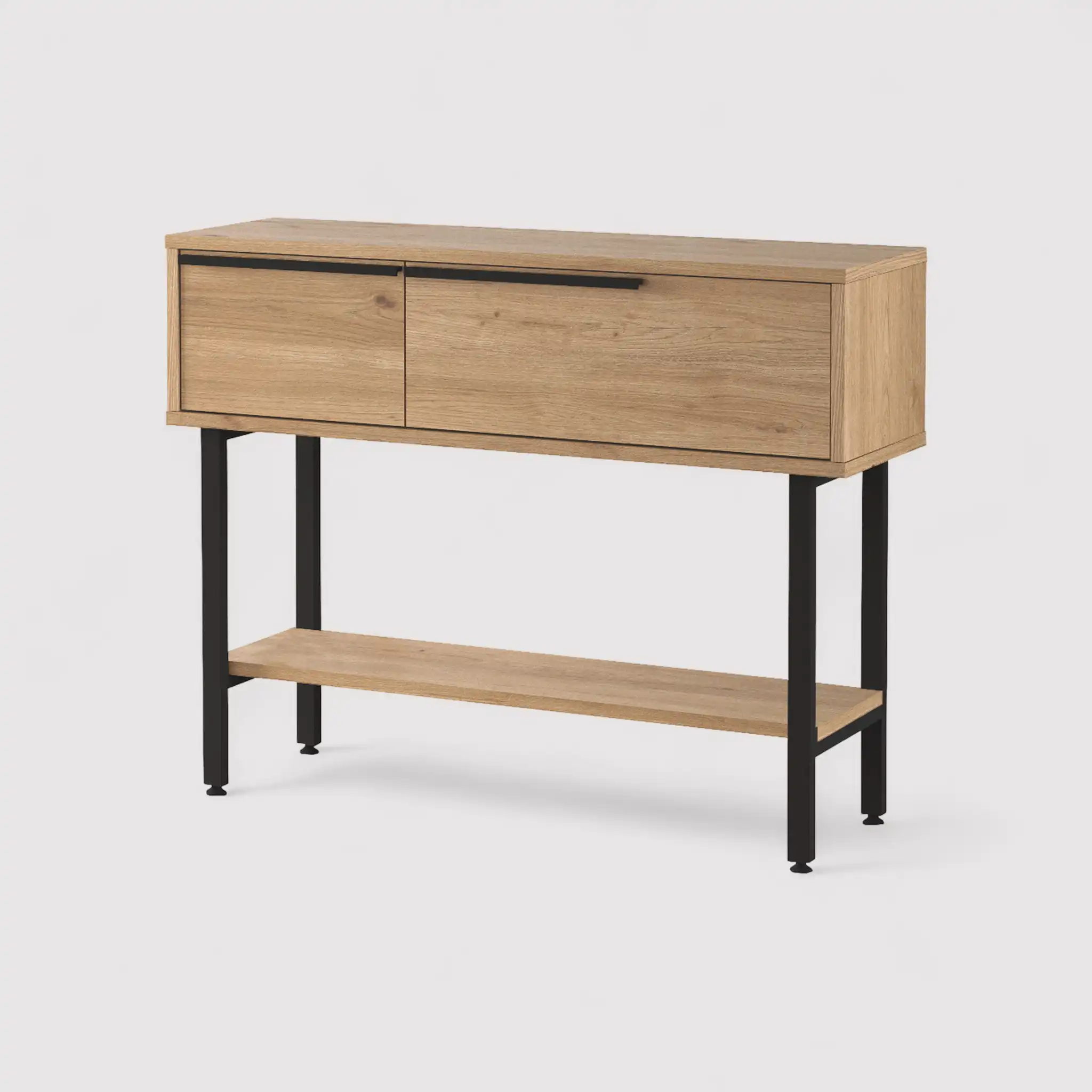 Hinoki - Consolle da ingresso moderna con 2 vani e 1 mensola - Image 3