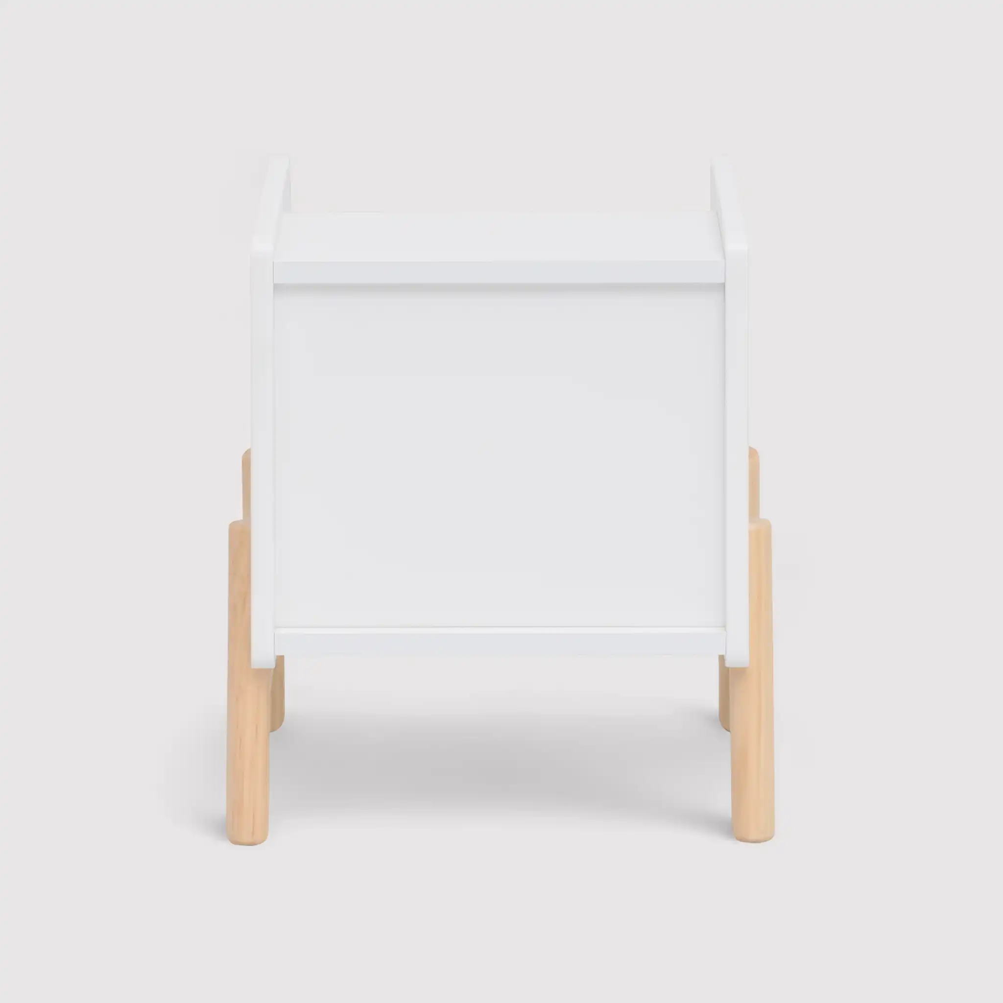 Kelen - Comodino bianco per bambini con 2 ripiani e 1 cassetto - Image 10