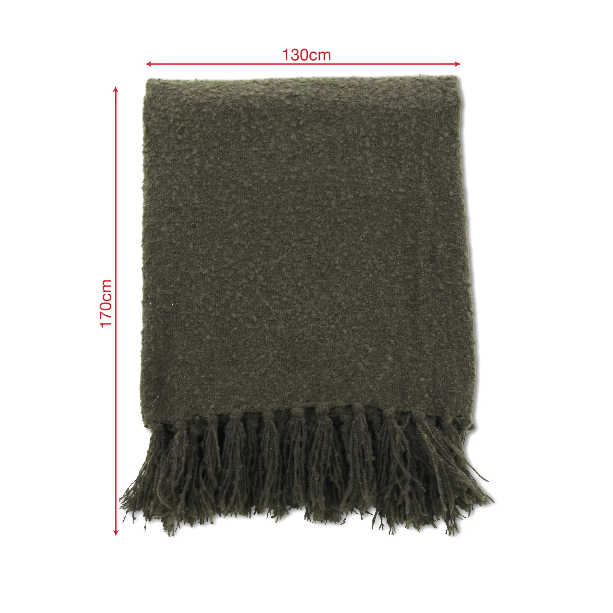Keten - Coperta decorativa verde muschio per divano o letto - Image 5
