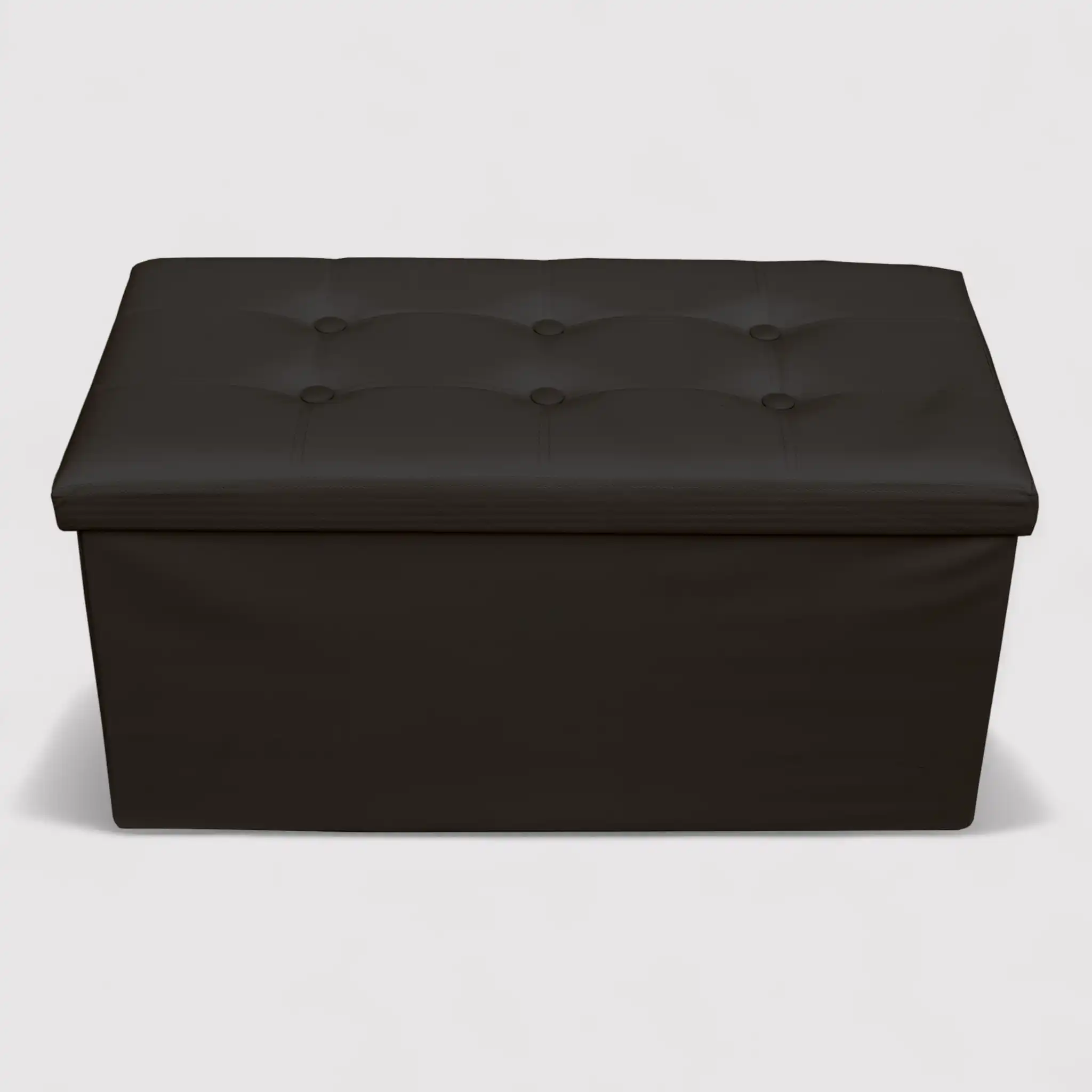 Liatris - Pouf contenitore grande nero e imbottito - Image 4