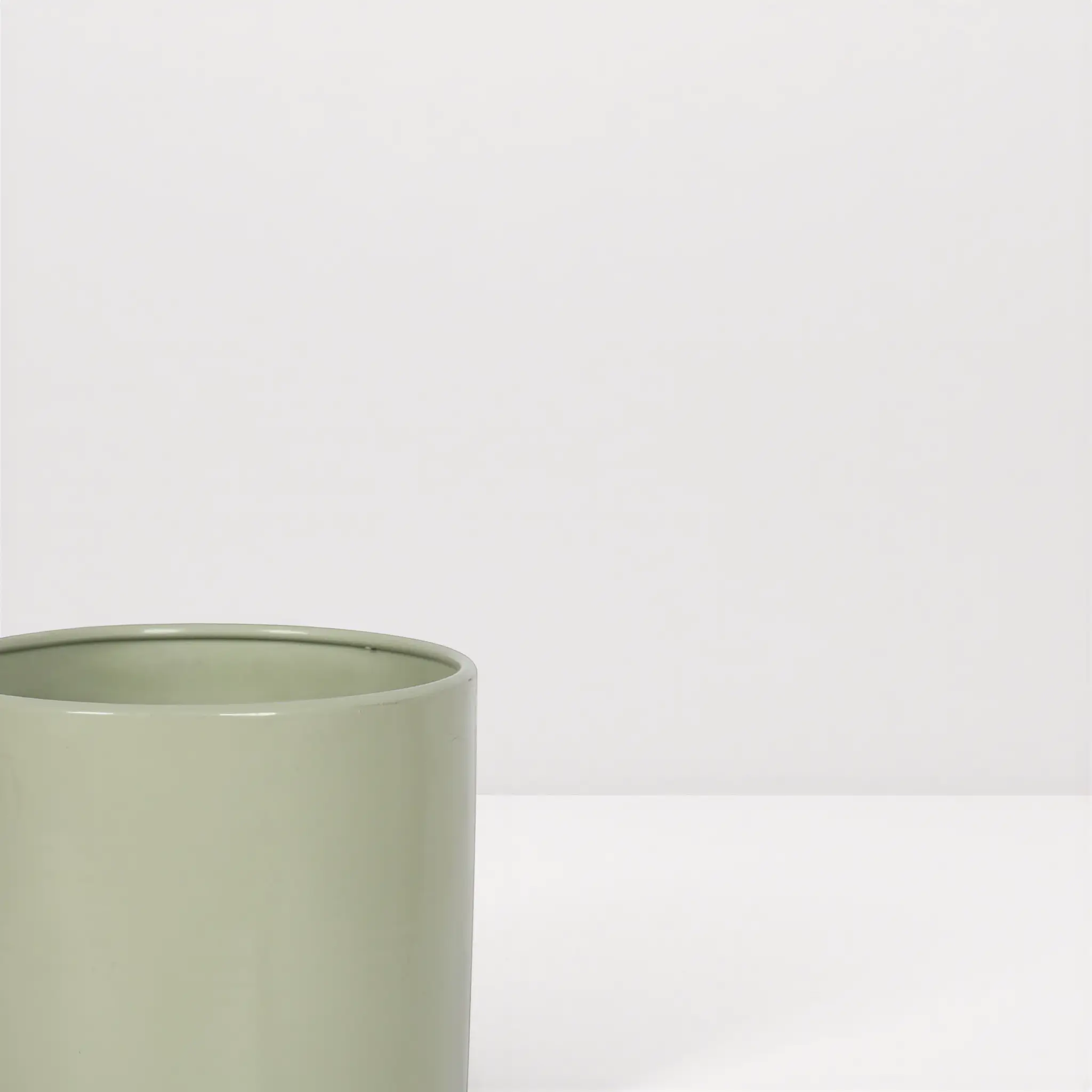 Lunara - Vaso per fiori da interno in metallo verde stile moderno - Image 3