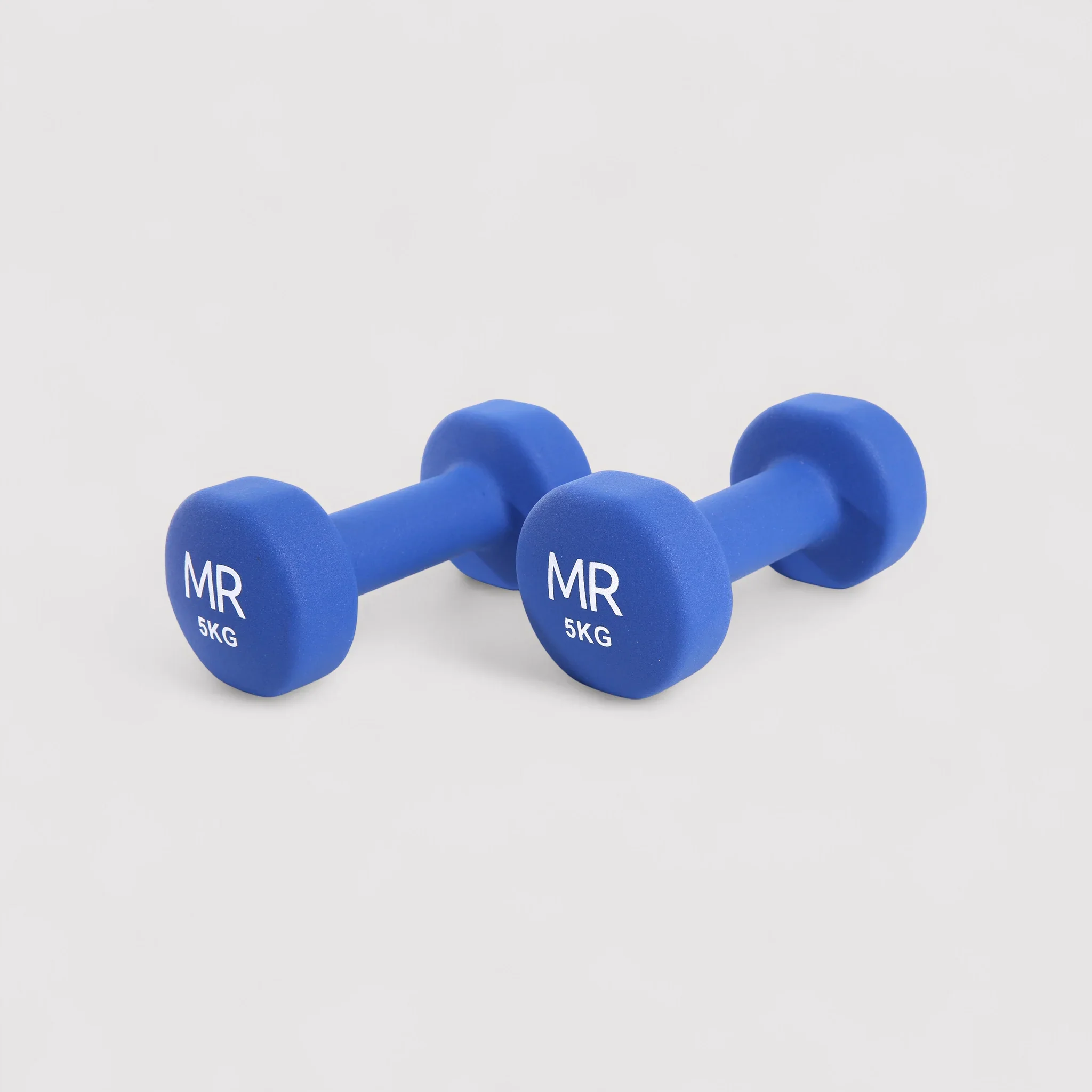 Manubri e pesetti 5 kg per esercizi di allenamento muscolare