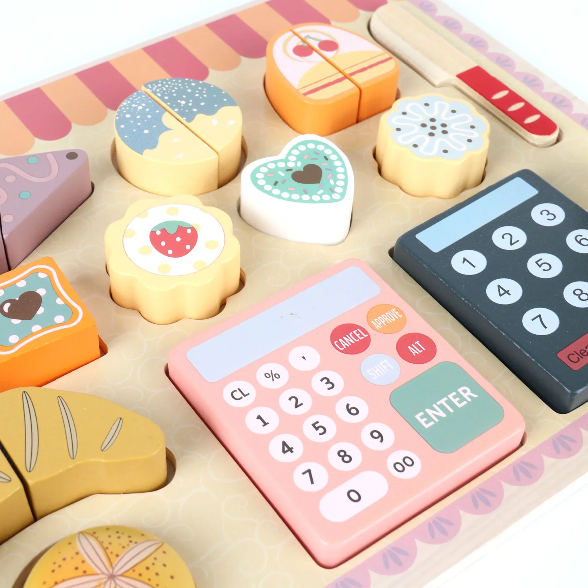 Myrcia - Set panetteria giocattolo in legno per bambini - Image 3