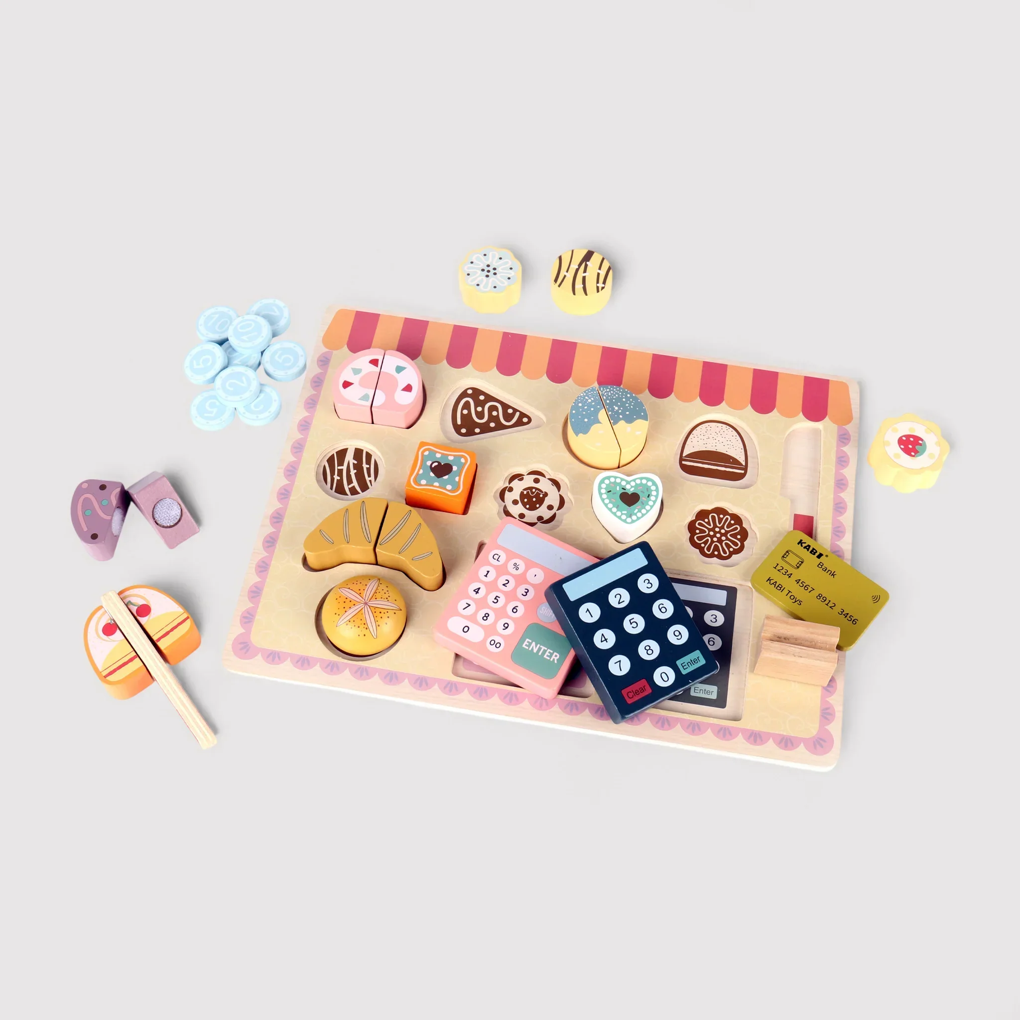 Myrcia - Set panetteria giocattolo in legno per bambini - Image 4
