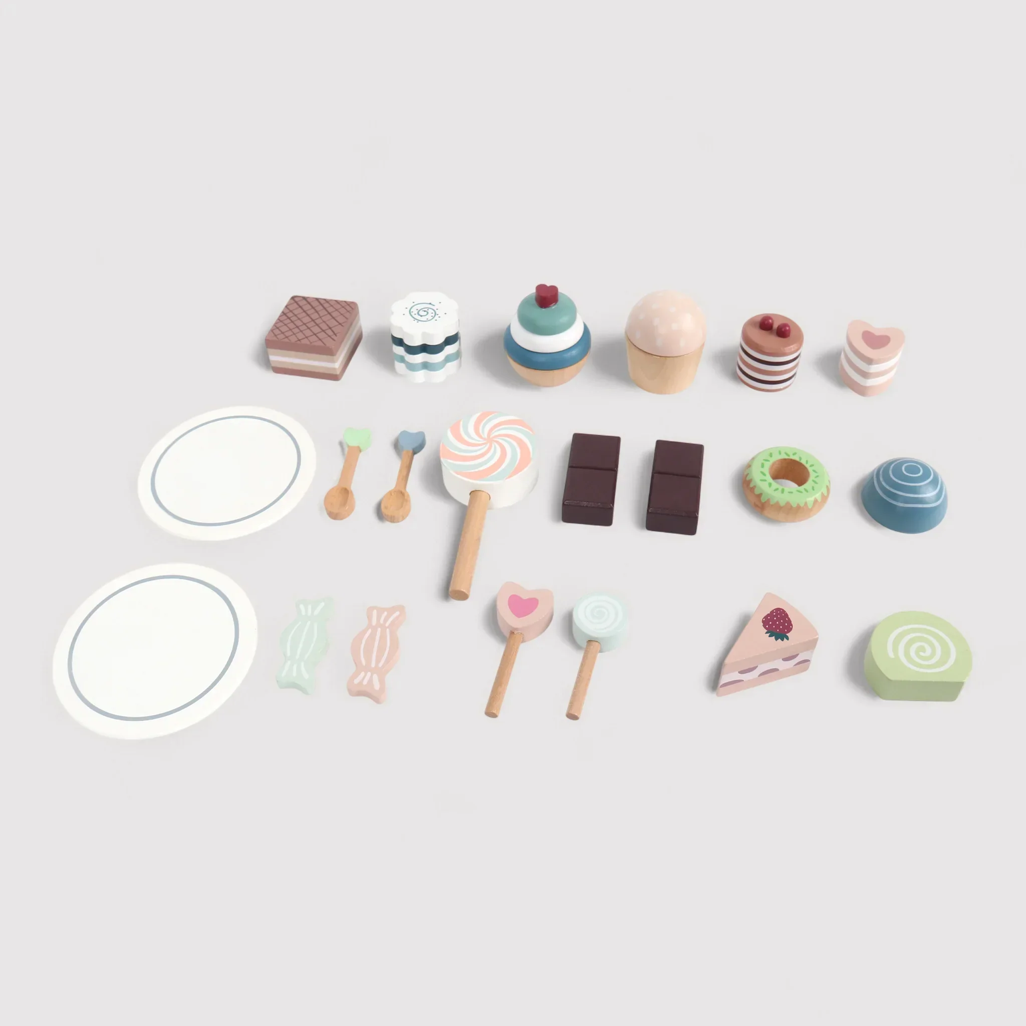 Naryal - Set di pasticcini e dolci in legno da gioco per bambini - Image 3