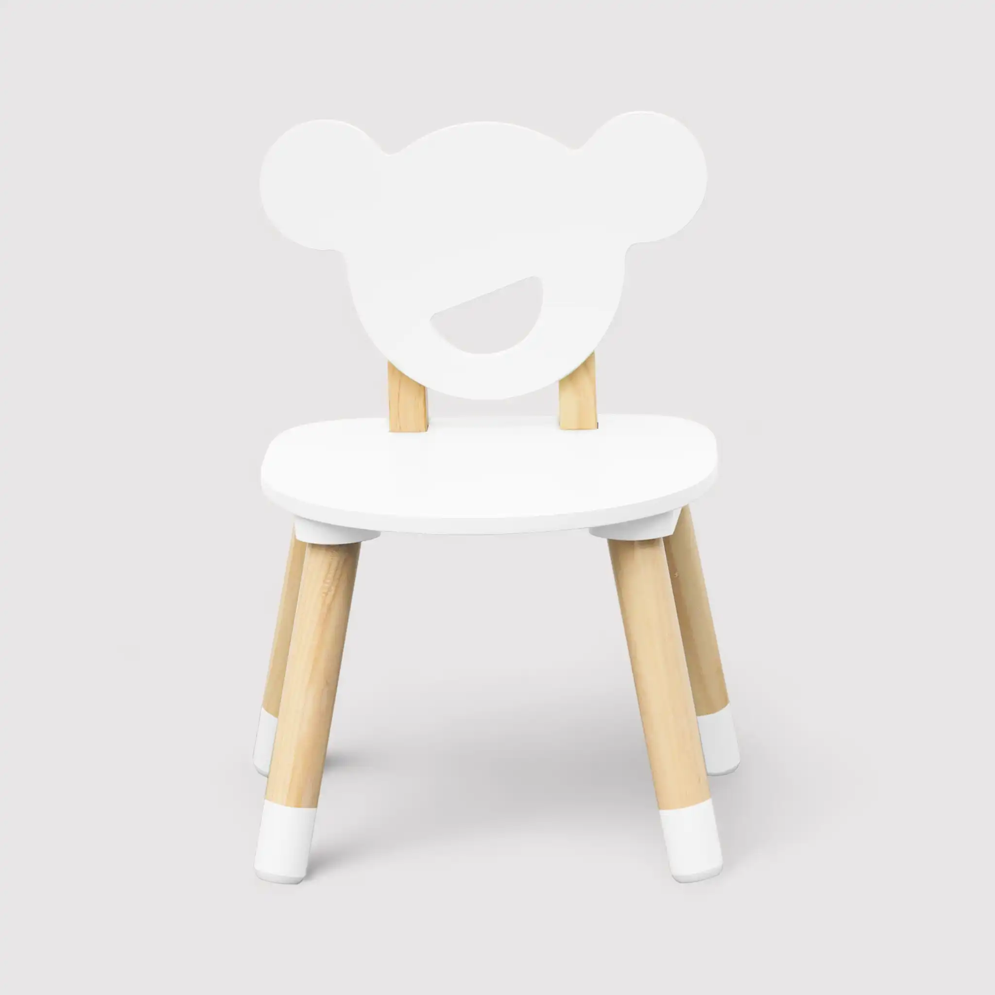 Nefel - Set tavolino per bambini e 2 seggiole bianco e marrone - Image 5