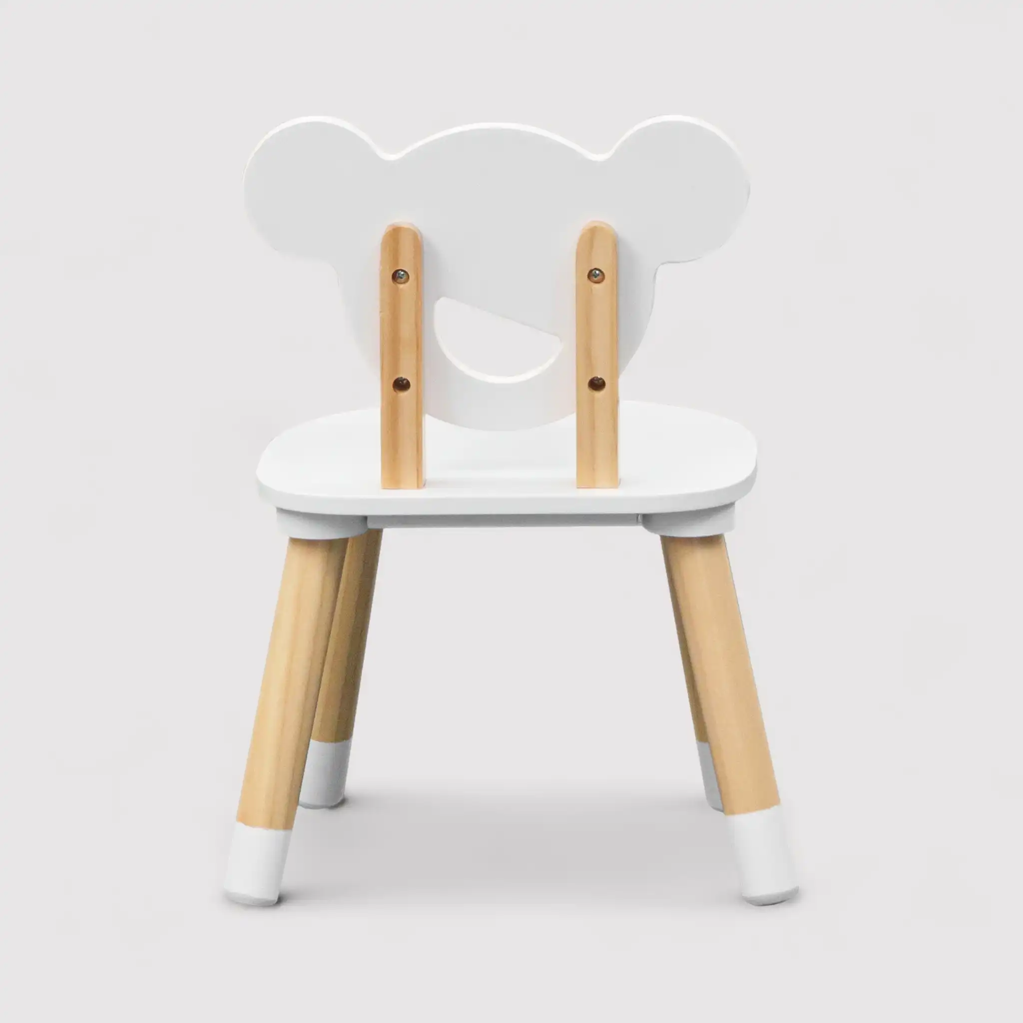 Nefel - Set tavolino per bambini e 2 seggiole bianco e marrone - Image 6