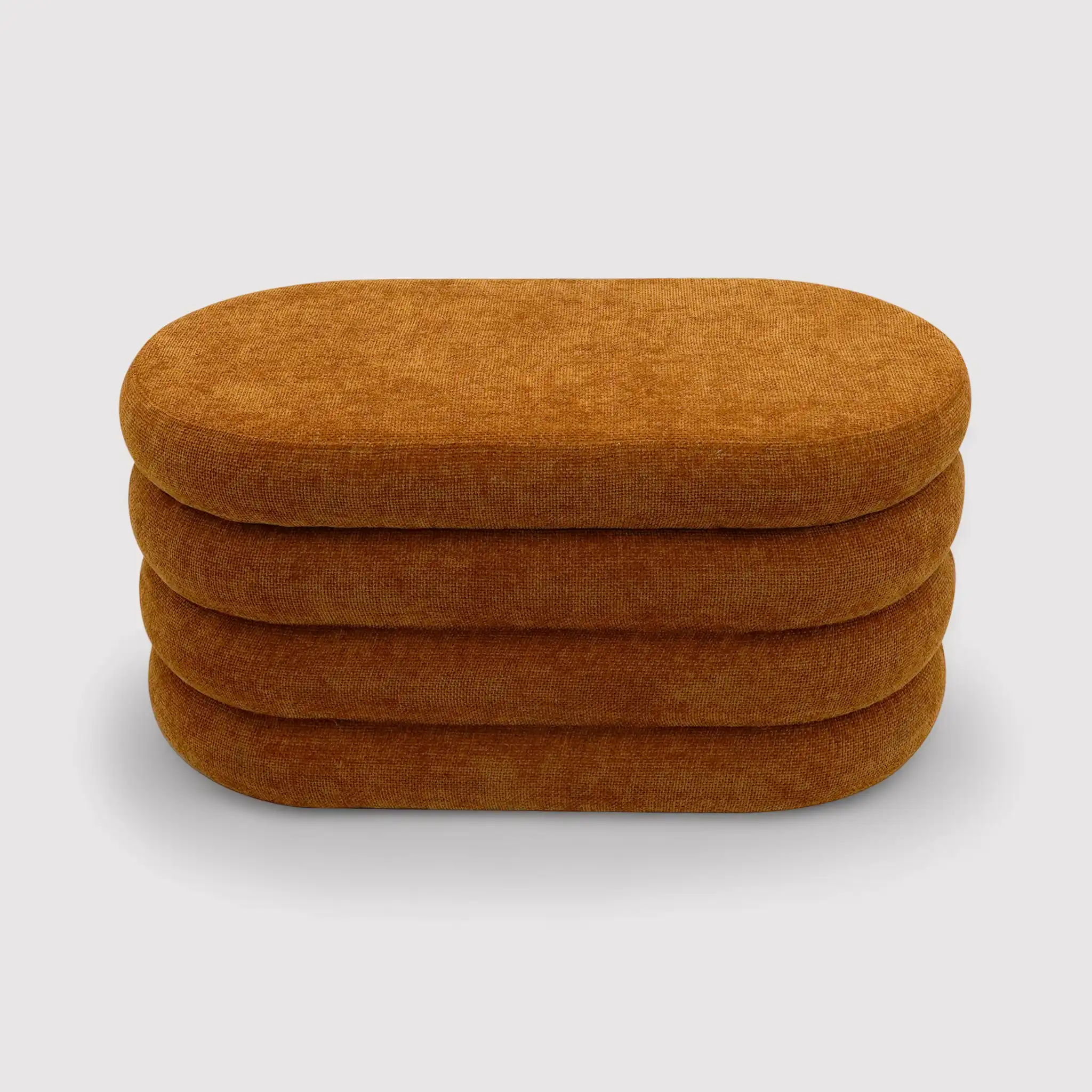 Olinia - Pouf lungo contenitore arancione scuro - Image 3