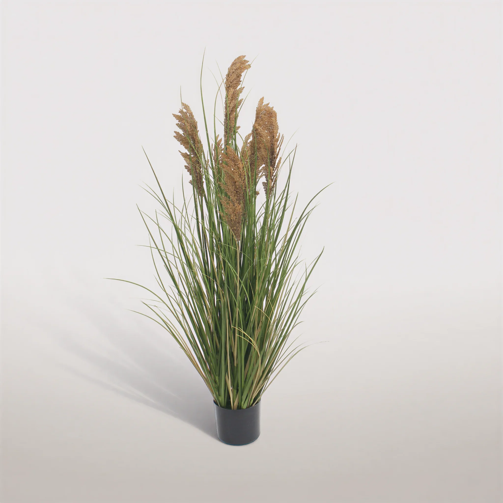 Ravok - Pianta artificiale di Erba della Pampas Cortaderia colore verde marrone