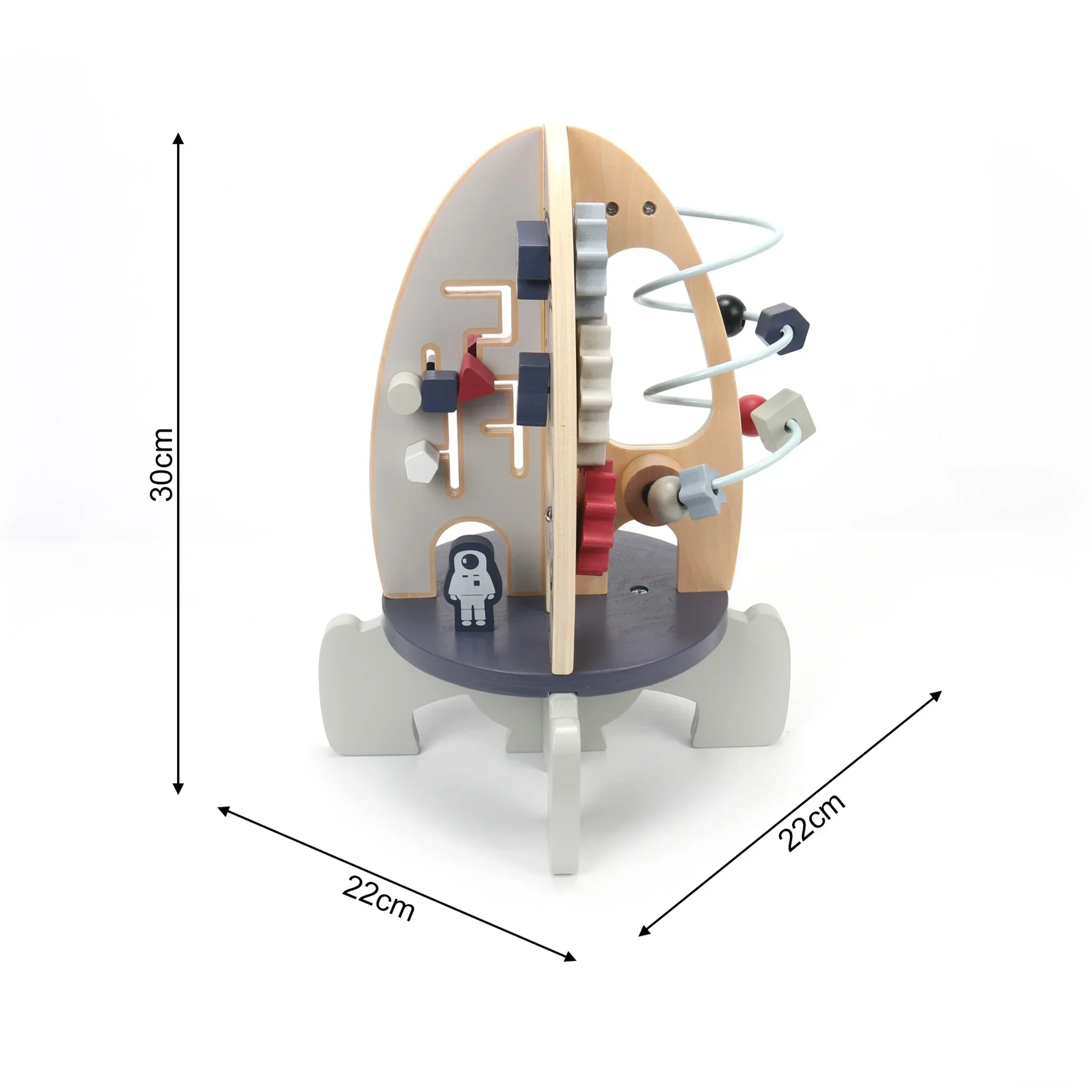 Pimela - Razzo spaziale montessoriano in legno per bambini - Image 6