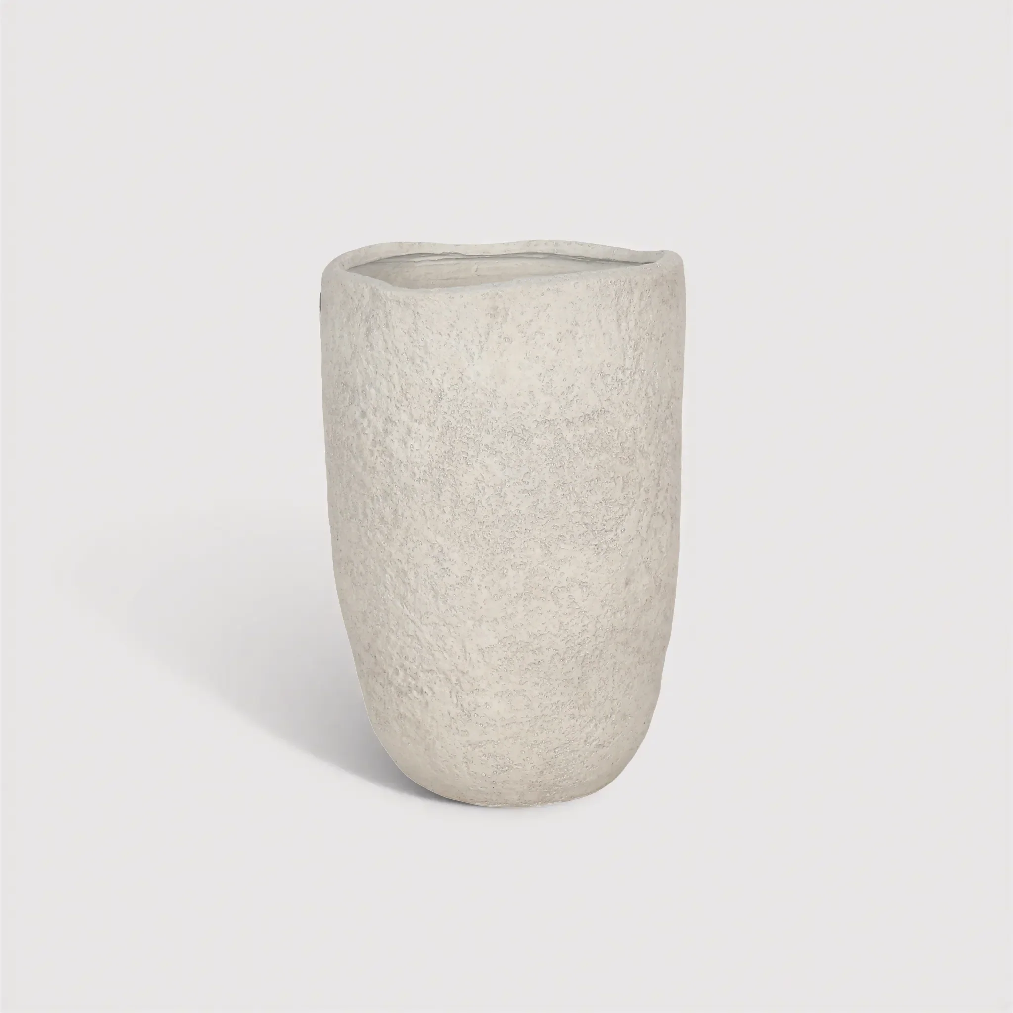 Rosmira - Vaso da Interno in MGO bianco stile moderno