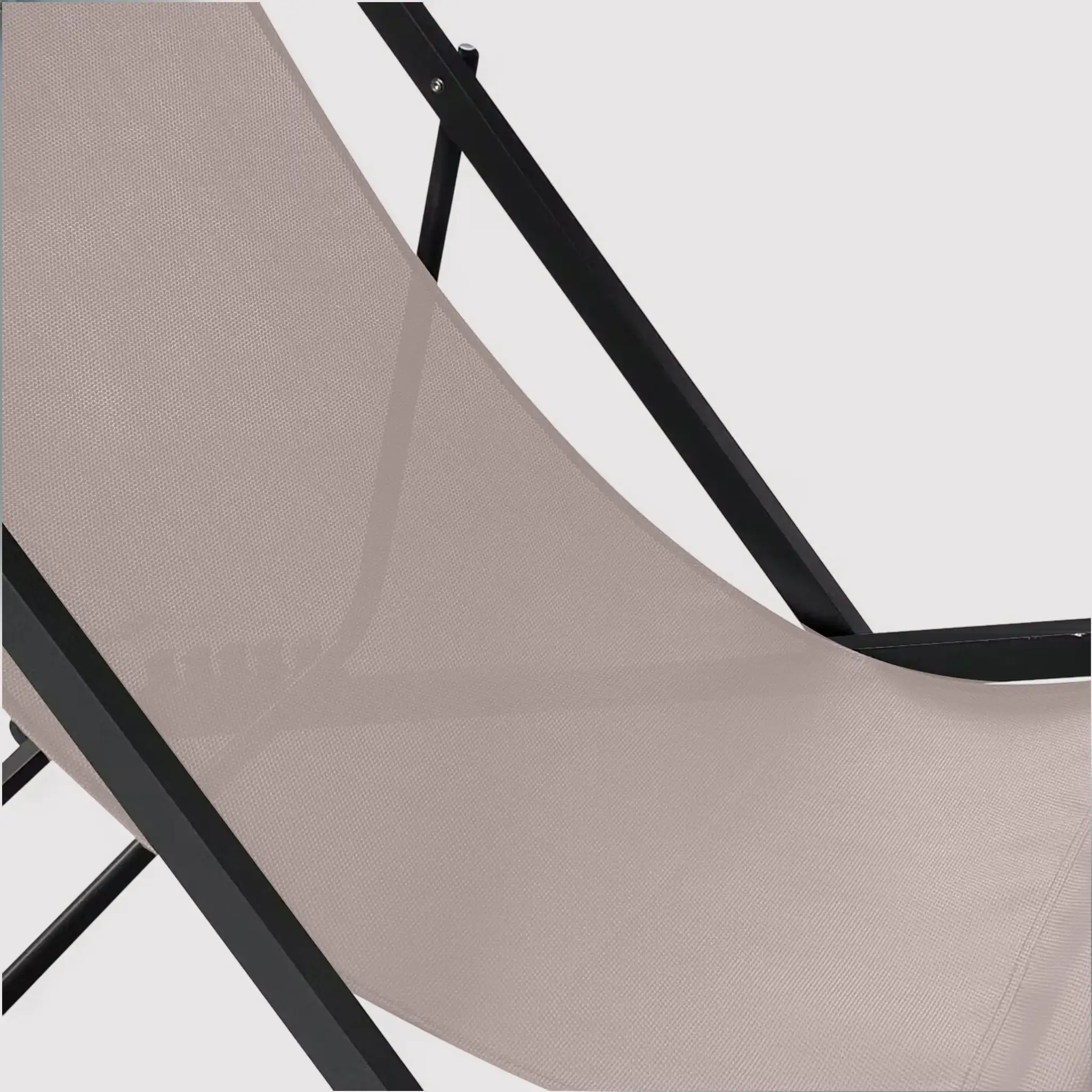 Sarson - Sedia sdraio da campeggio beige reclinabile - Image 7