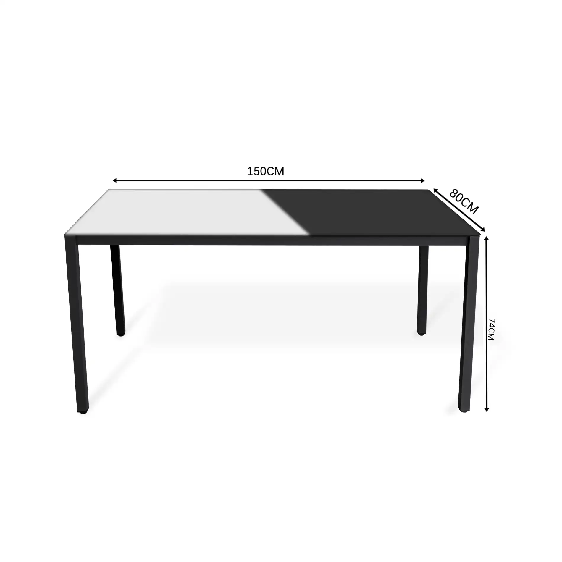 Snobar - Set tavolo da pranzo da esterno con 4 sedie grigio scuro - Image 8
