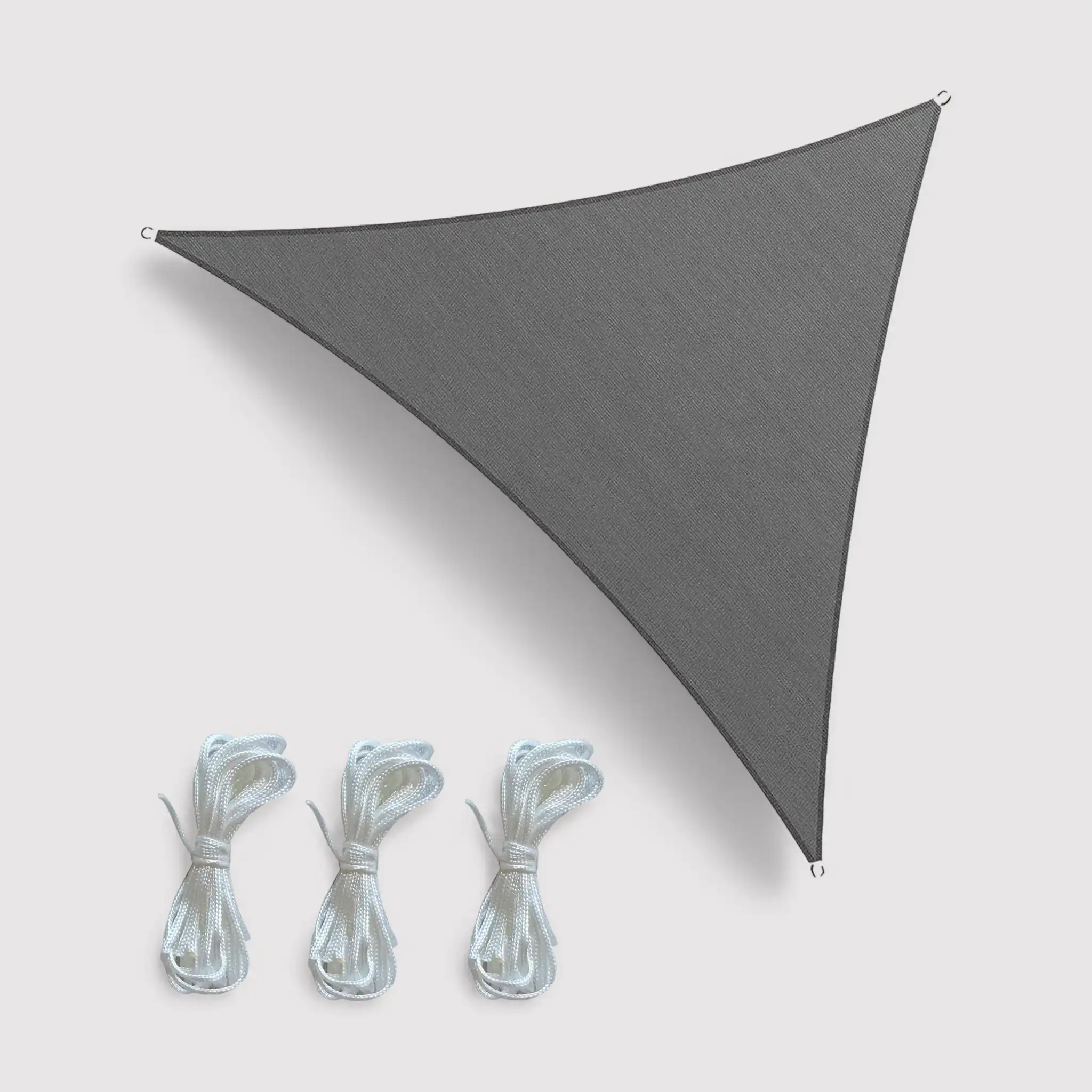 Susam - Tenda da sole a vela triangolare 3,6x3,6x3,6 mt grigia