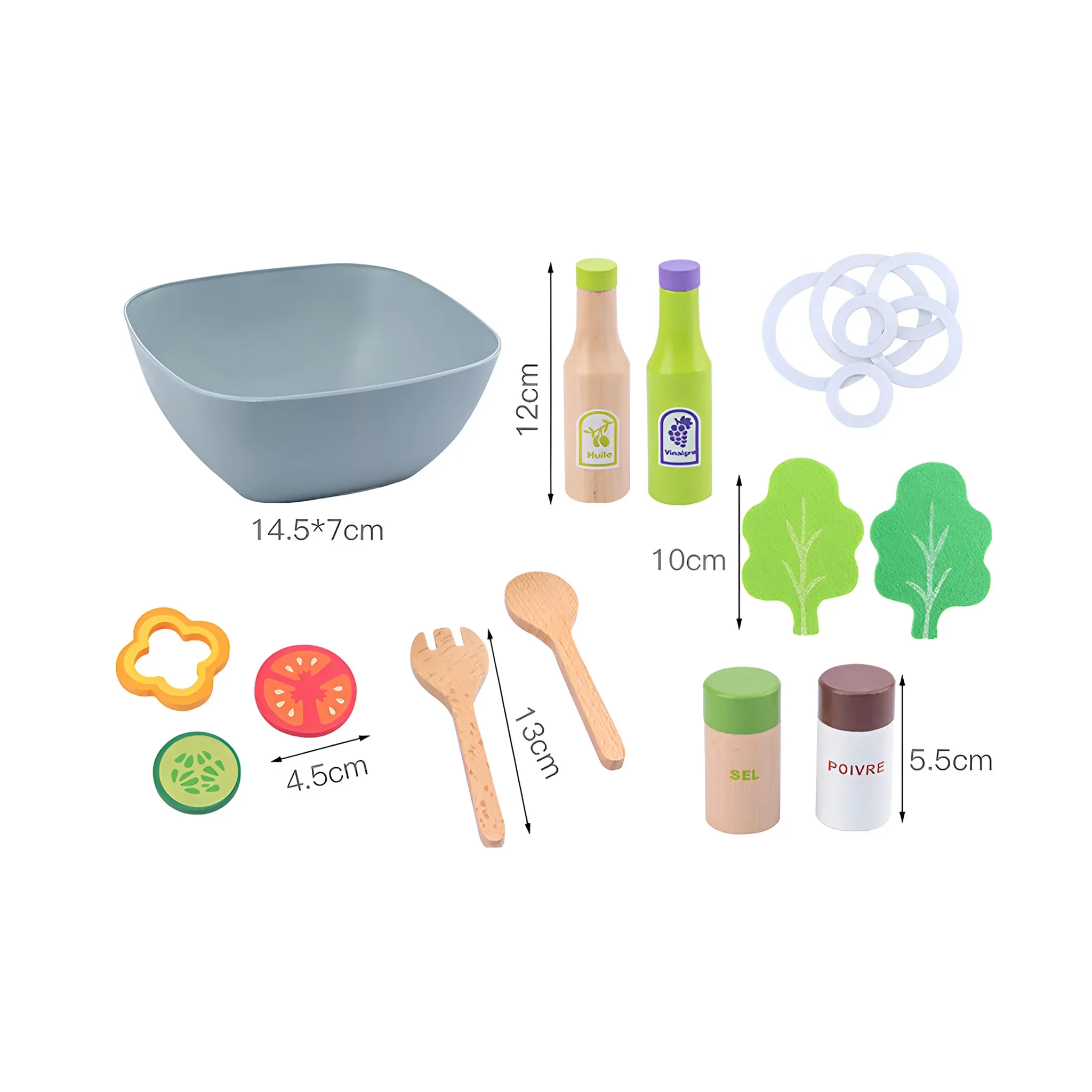 Tanah - Gioco per bambini con insalata in legno e accessori - Image 4