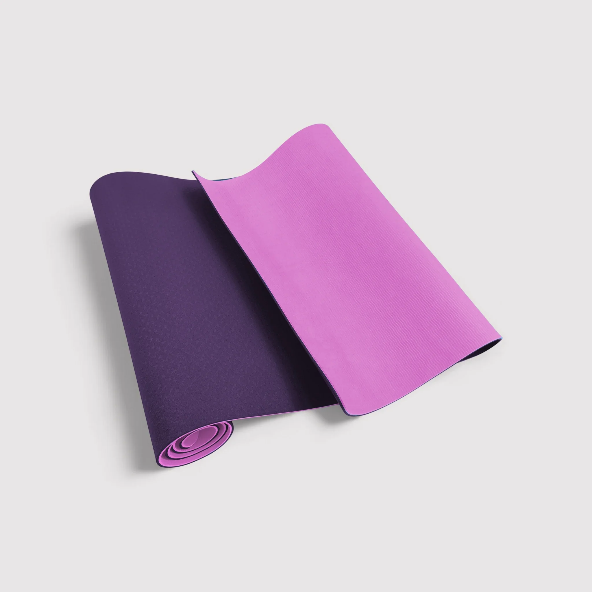 Tappetino da yoga rosa e viola antiscivolo per casa o esterno