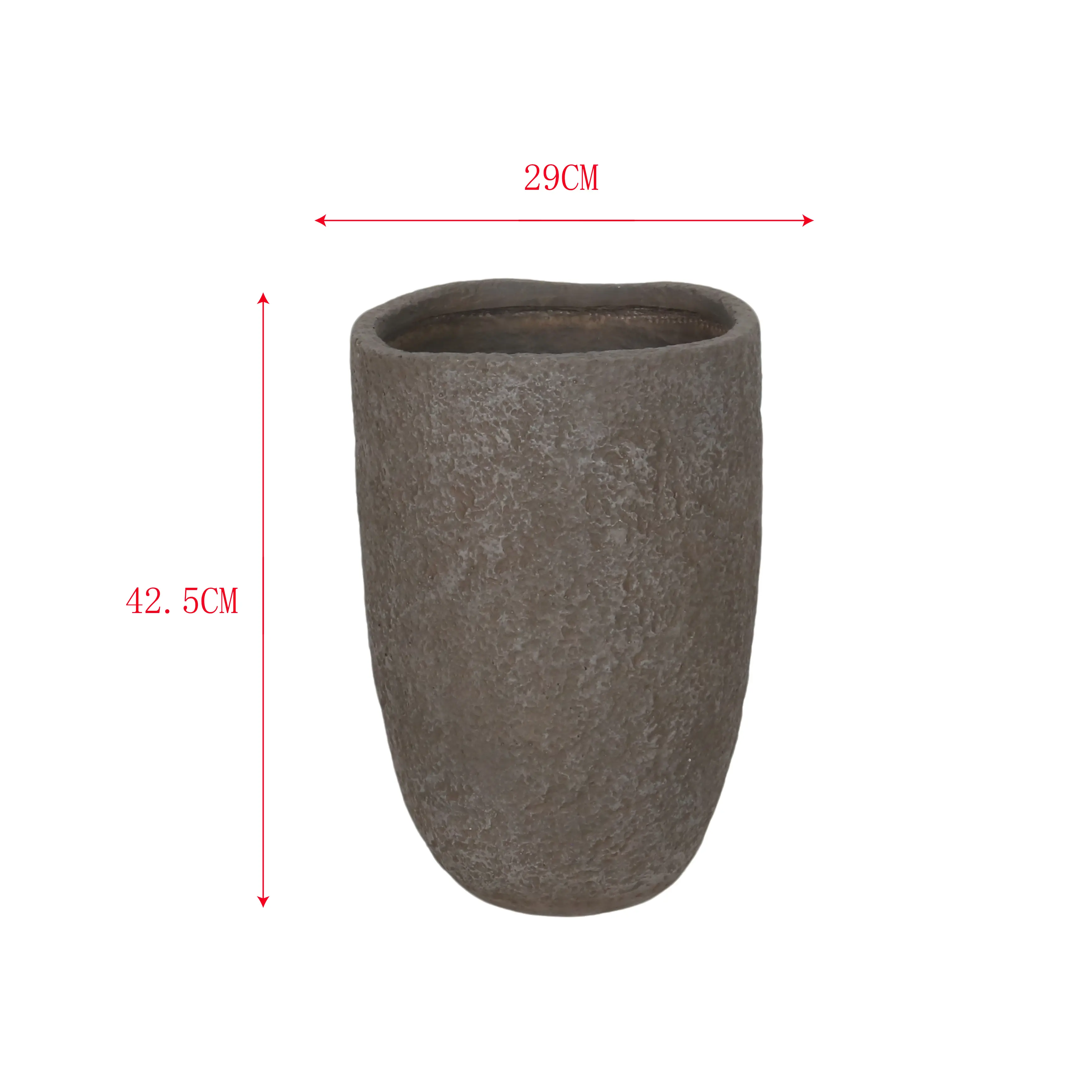 Thalina - Vaso per piante in MGO marrone stile moderno - Image 5