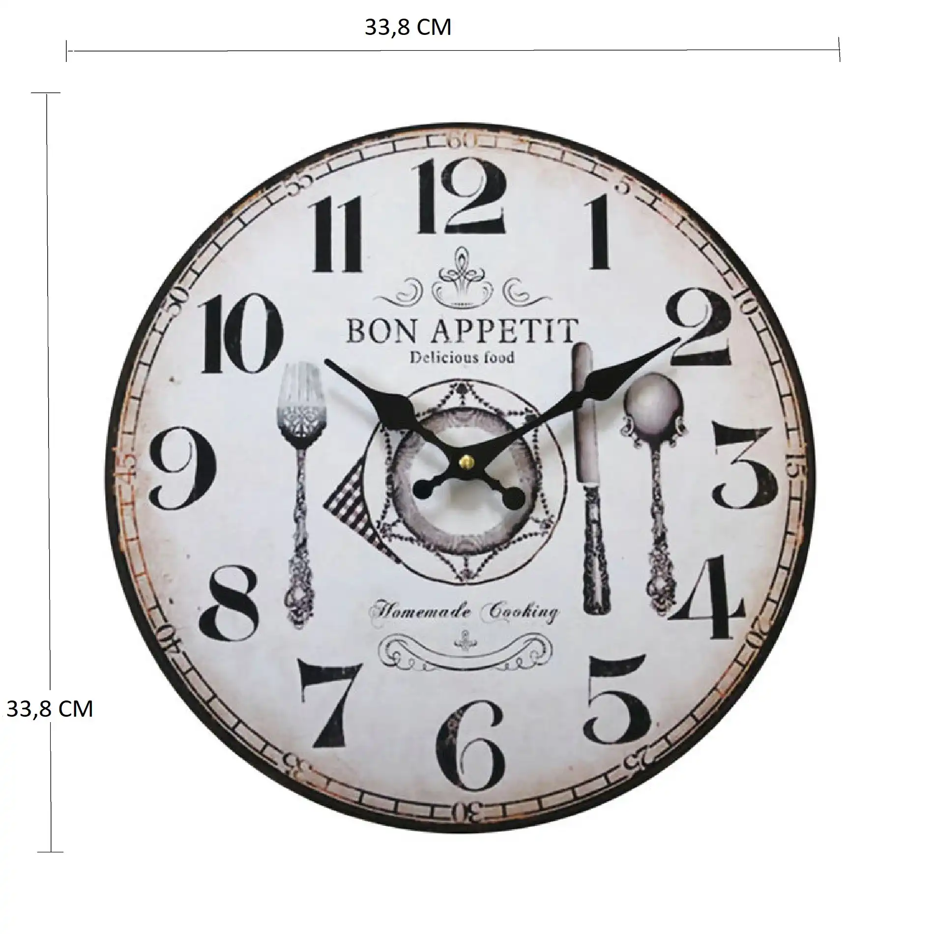Trifoglio - Orologio da parete per cucina in stile vintage - Image 6