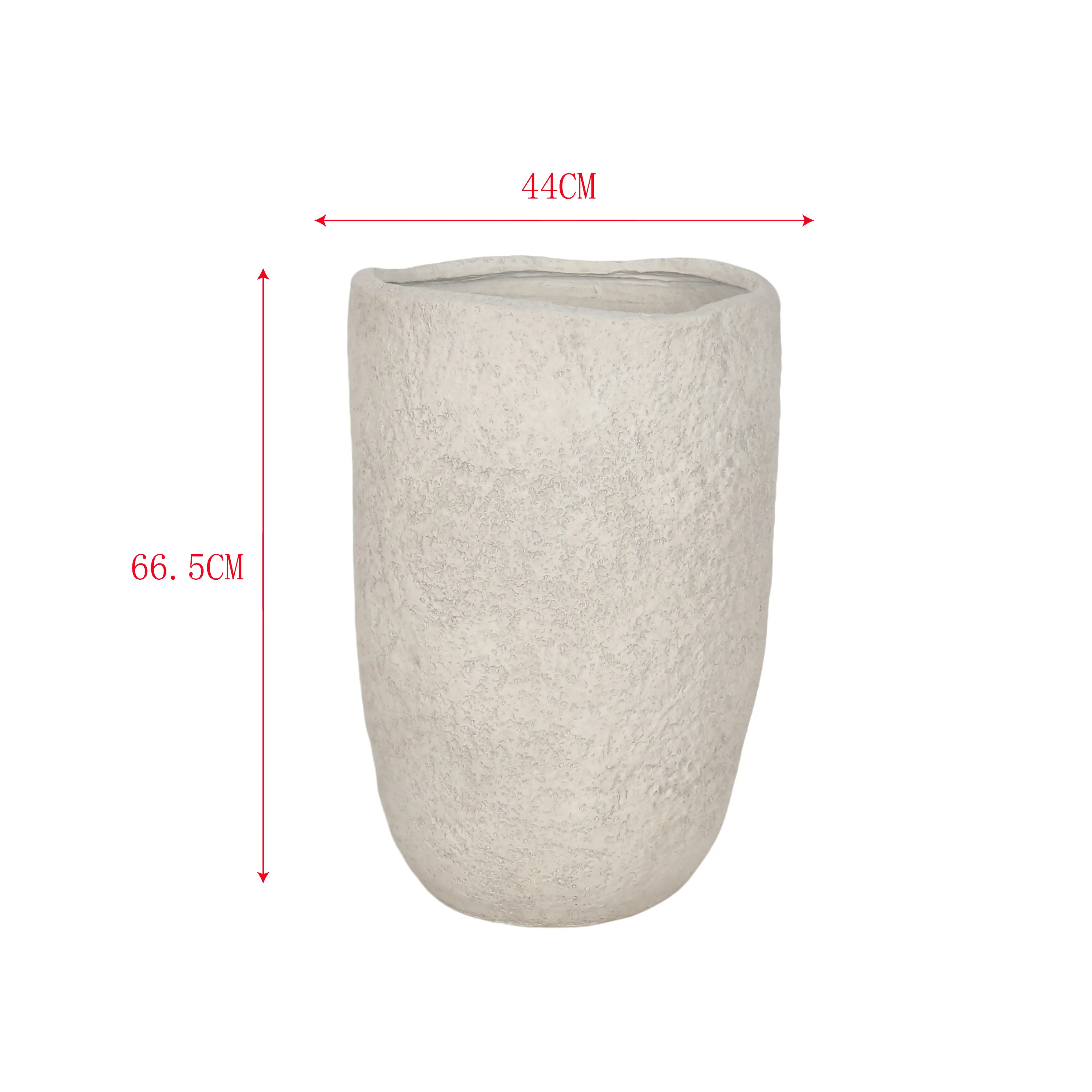 Verbina - Vaso da Interno in MGO bianco stile moderno - Image 5